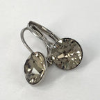 Isa Dambeck 9mm Swarovski Stone Silver Earrings Assorted Colours Earrings