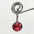 Isa Dambeck 9mm Swarovski Stone Silver Earrings Assorted Colours Earrings