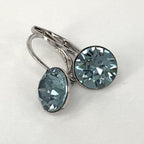 Isa Dambeck 9mm Swarovski Stone Silver Earrings Assorted Colours Earrings