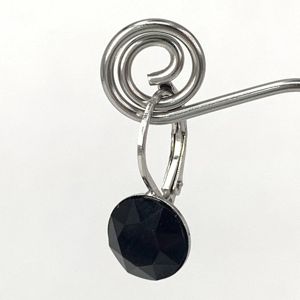 Isa Dambeck 9mm Swarovski Stone Silver Earrings Assorted Colours Earrings