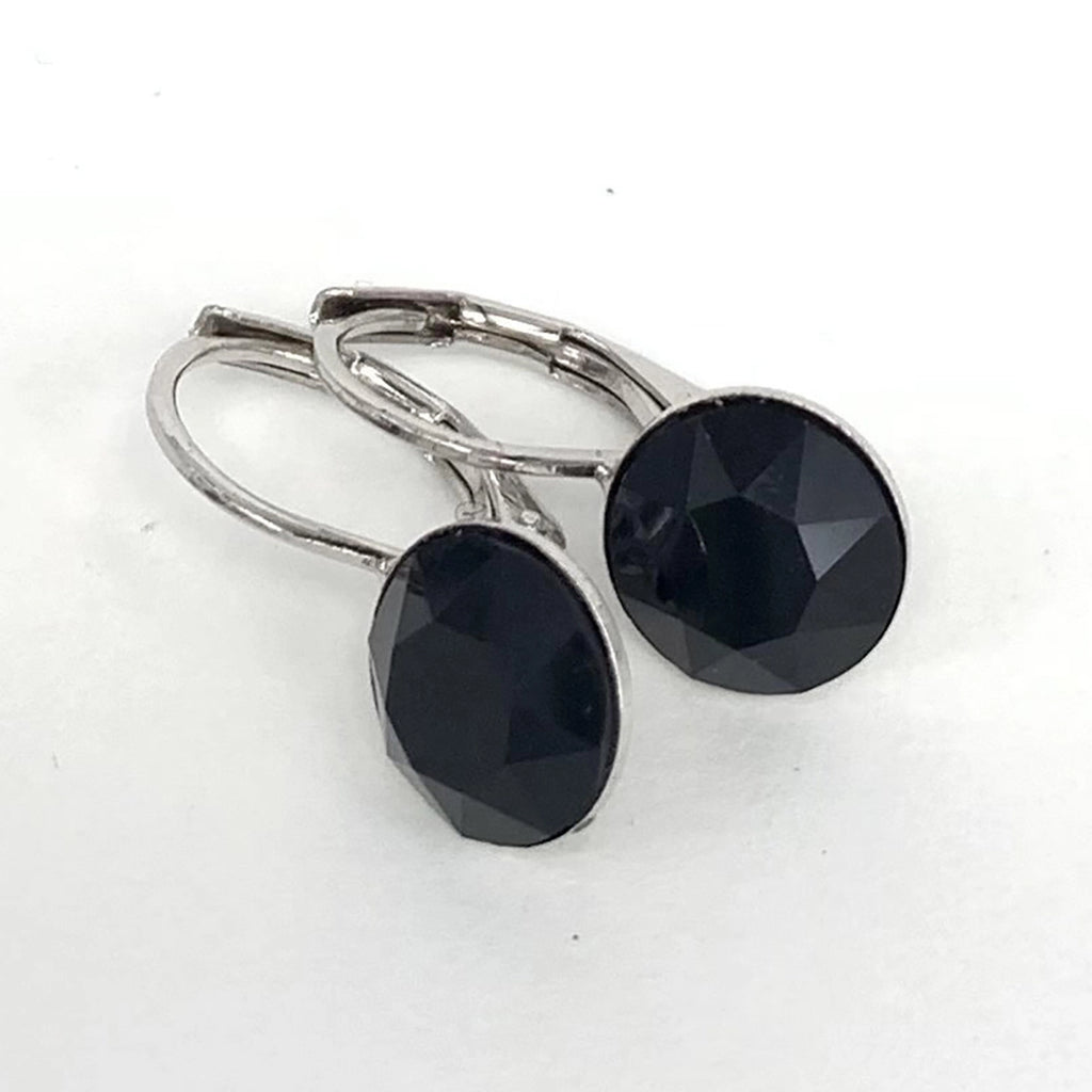 Isa Dambeck 9mm Swarovski Stone Silver Earrings Assorted Colours Earrings