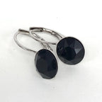 Isa Dambeck 9mm Swarovski Stone Silver Earrings Assorted Colours Earrings