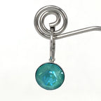 Isa Dambeck 9mm Swarovski Stone Silver Earrings Assorted Colours Earrings