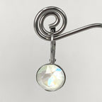 Isa Dambeck 9mm Swarovski Stone Silver Earrings Assorted Colours Earrings