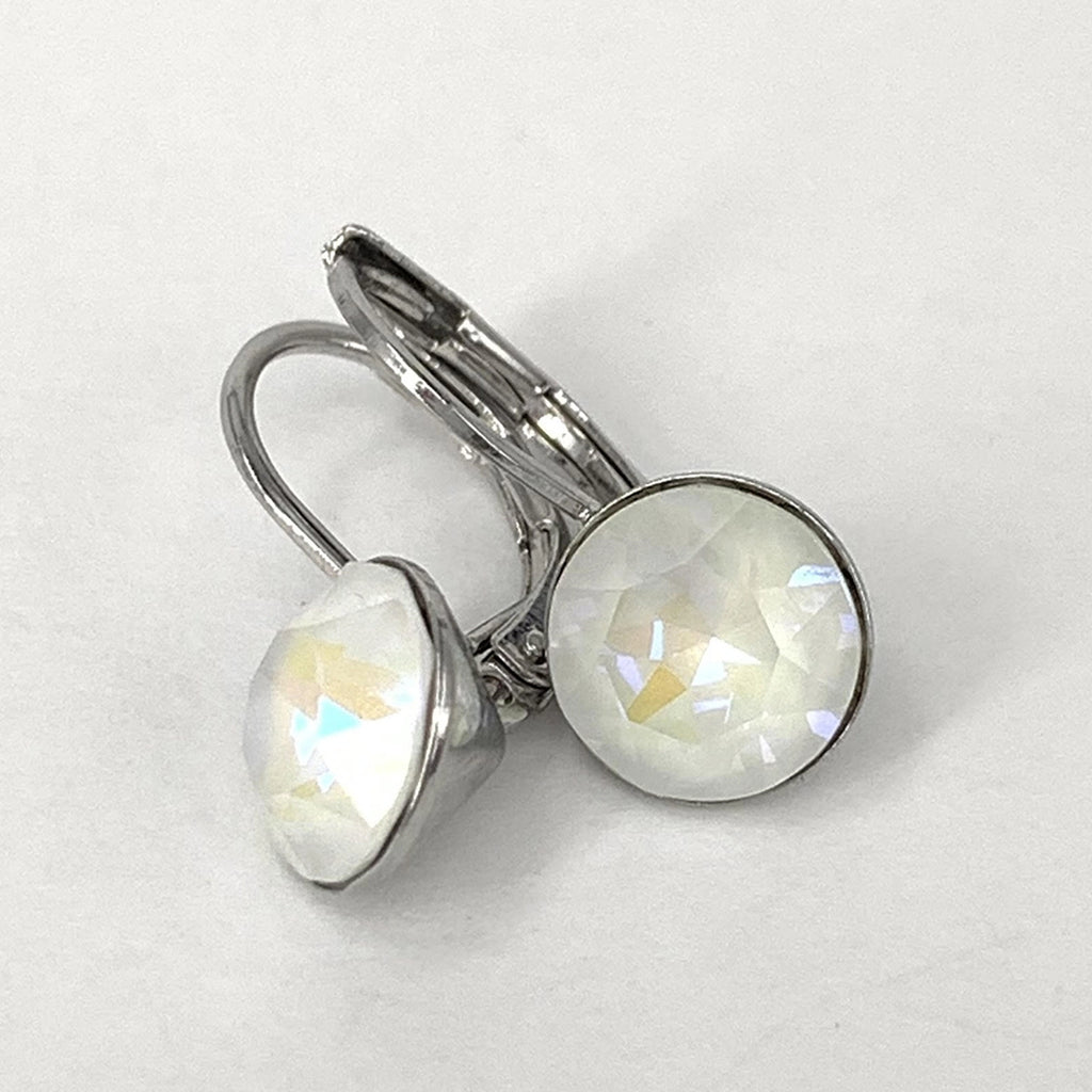 Isa Dambeck 9mm Swarovski Stone Silver Earrings Assorted Colours Earrings