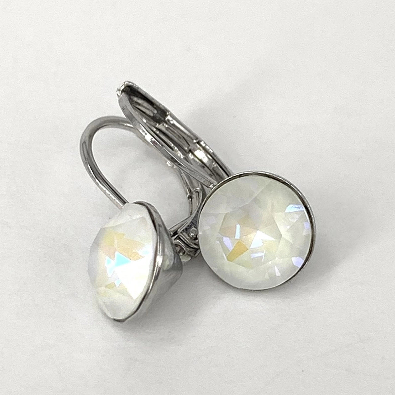 Isa Dambeck 9mm Swarovski Stone Silver Earrings Assorted Colours Earrings