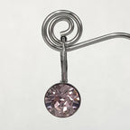 Isa Dambeck 9mm Swarovski Stone Silver Earrings Assorted Colours Earrings