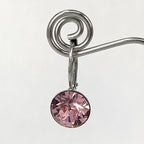 Isa Dambeck 9mm Swarovski Stone Silver Earrings Assorted Colours Earrings