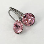Isa Dambeck 9mm Swarovski Stone Silver Earrings Assorted Colours Earrings