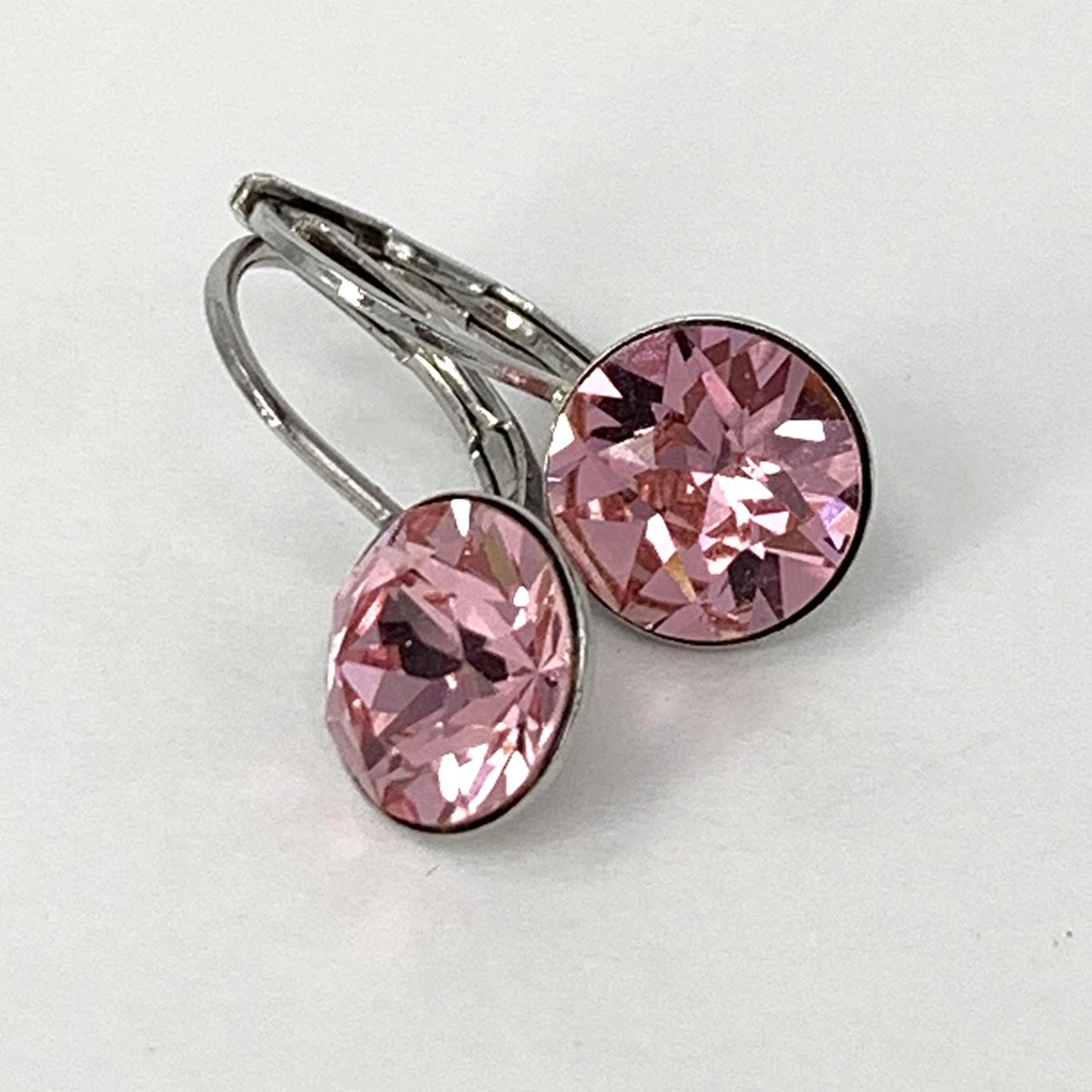 Isa Dambeck 9mm Swarovski Stone Silver Earrings Assorted Colours Earrings