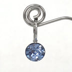 Isa Dambeck 9mm Swarovski Stone Silver Earrings Assorted Colours Earrings