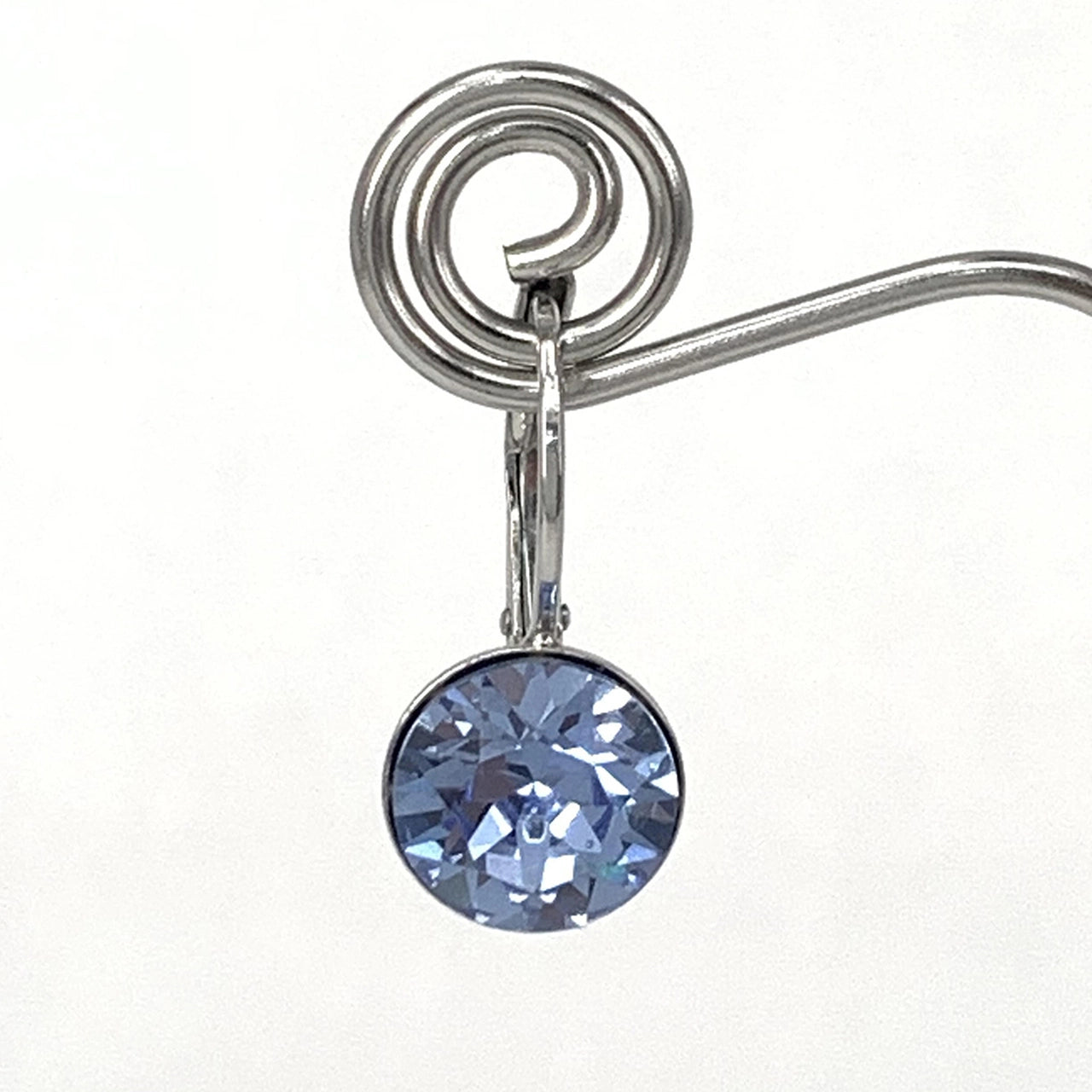 Isa Dambeck 9mm Swarovski Stone Silver Earrings Assorted Colours Earrings