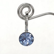 Load image into Gallery viewer, Isa Dambeck 9mm Swarovski Stone Silver Earrings Assorted Colours Earrings