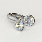Isa Dambeck 9mm Swarovski Stone Silver Earrings Assorted Colours Earrings