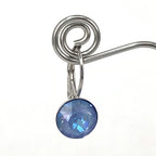 Isa Dambeck 9mm Swarovski Stone Silver Earrings Assorted Colours Earrings