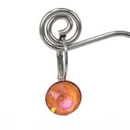 Isa Dambeck 9mm Swarovski Stone Silver Earrings Assorted Colours Earrings