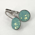 Isa Dambeck 9mm Swarovski Stone Silver Earrings Assorted Colours Earrings