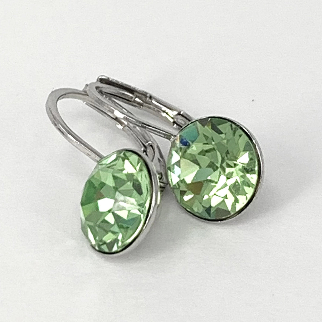 Isa Dambeck 9mm Swarovski Stone Silver Earrings Assorted Colours Earrings