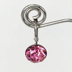 Isa Dambeck 9mm Swarovski Stone Silver Earrings Assorted Colours Earrings