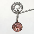 Isa Dambeck 9mm Swarovski Stone Silver Earrings Assorted Colours Earrings