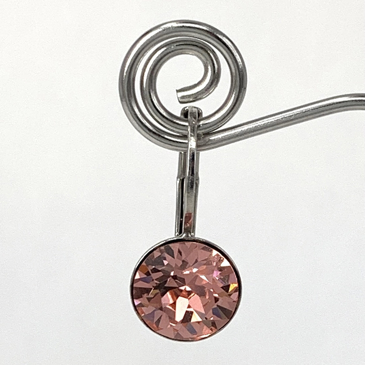 Isa Dambeck 9mm Swarovski Stone Silver Earrings Assorted Colours Earrings