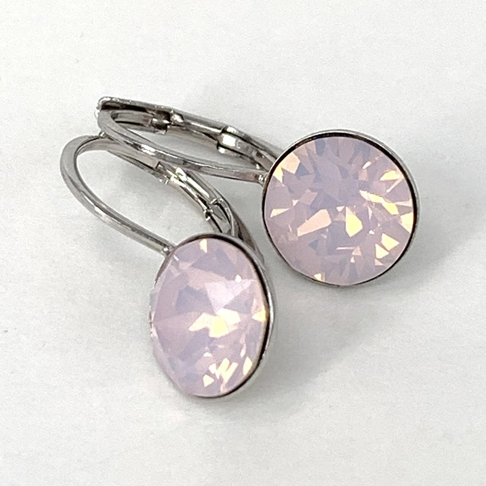 Isa Dambeck 9mm Swarovski Stone Silver Earrings Assorted Colours Earrings