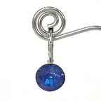 Isa Dambeck 9mm Swarovski Stone Silver Earrings Assorted Colours Earrings