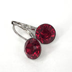 Isa Dambeck 9mm Swarovski Stone Silver Earrings Assorted Colours Earrings