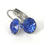 Isa Dambeck 9mm Swarovski Stone Silver Earrings Assorted Colours Earrings