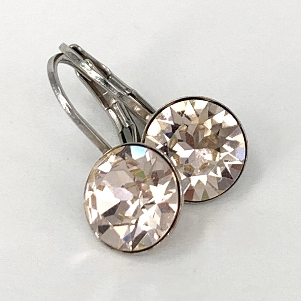 Isa Dambeck 9mm Swarovski Stone Silver Earrings Assorted Colours Earrings