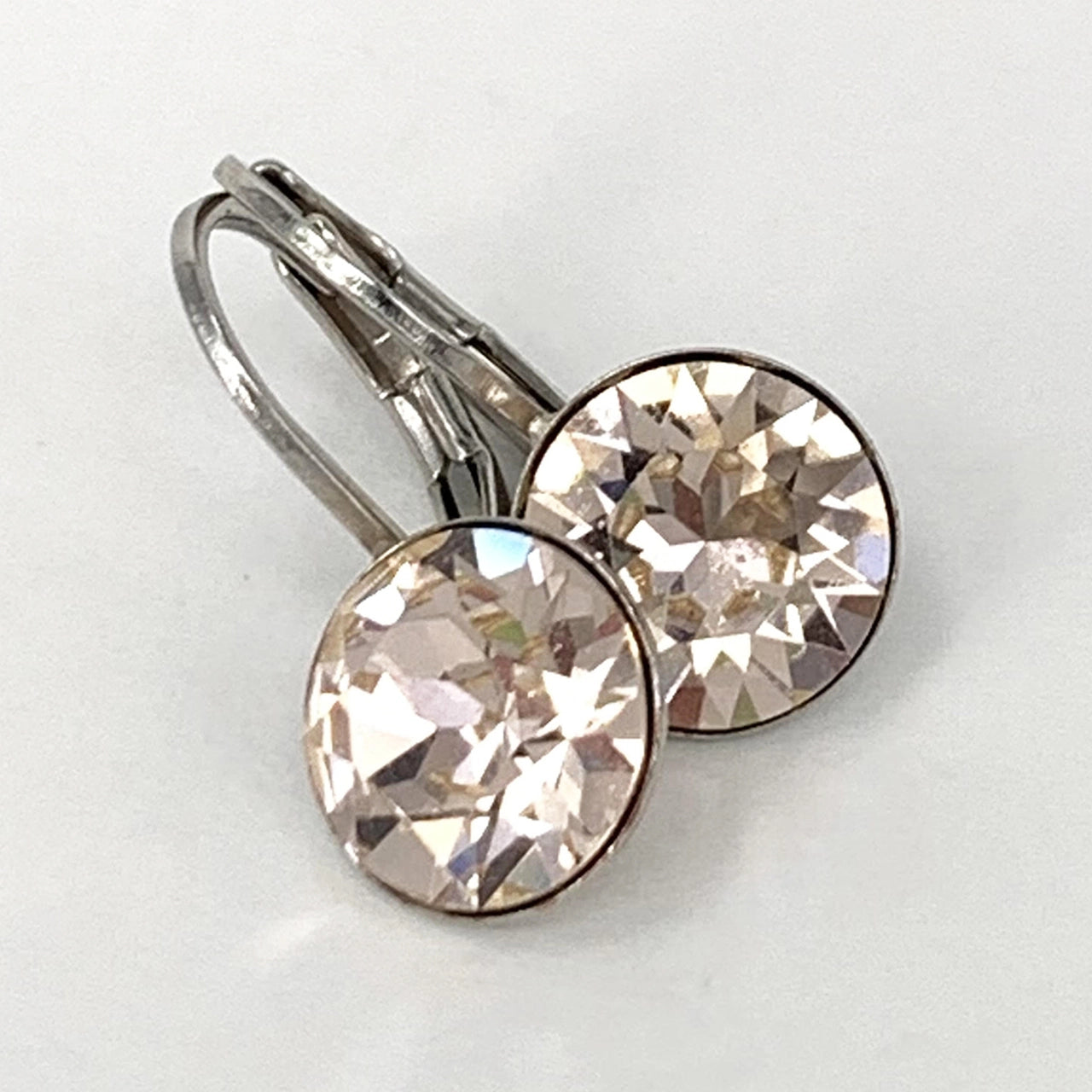 Isa Dambeck 9mm Swarovski Stone Silver Earrings Assorted Colours Earrings