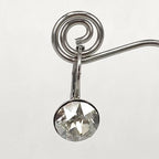 Isa Dambeck 9mm Swarovski Stone Silver Earrings Assorted Colours Earrings