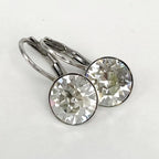 Isa Dambeck 9mm Swarovski Stone Silver Earrings Assorted Colours Earrings