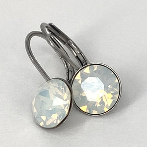 Isa Dambeck 9mm Swarovski Stone Silver Earrings Assorted Colours Earrings