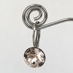 Isa Dambeck 9mm Swarovski Stone Silver Earrings Assorted Colours Earrings