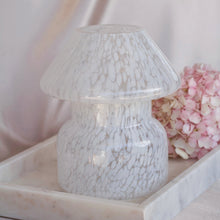 Load image into Gallery viewer, Frost White Mushroom Glass Candle