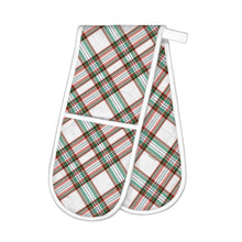 Load image into Gallery viewer, Vintage Plaid Double Oven Glove