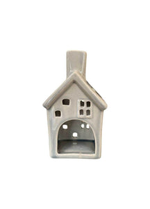 House with 2 Windows Tea Light grey