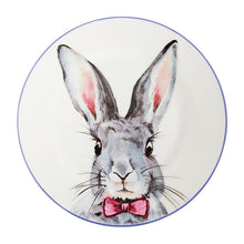 Load image into Gallery viewer, Blue Bunny Ceramic Plate