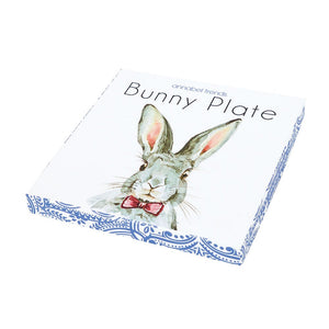 Blue Bunny Ceramic Plate