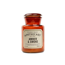 Load image into Gallery viewer, Paddywax Apothecary Candle Amber &amp; Smoke
