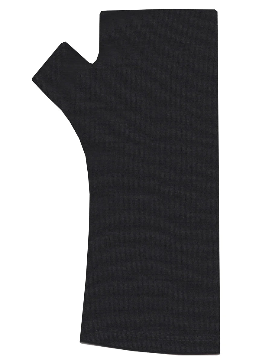 Regular Length Black Merino Gloves
