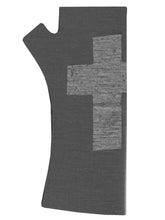 Load image into Gallery viewer, Regular Length Glove Charcoal Cross