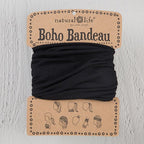 Boho Bandeau Solid Black