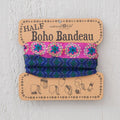 Half Boho Bandeau Blue/ Purple/ Turquoise