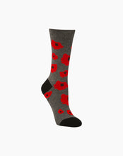 Load image into Gallery viewer, W Poppies Bamboo Socks