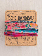 Half Bandeau Pink/Blue Border