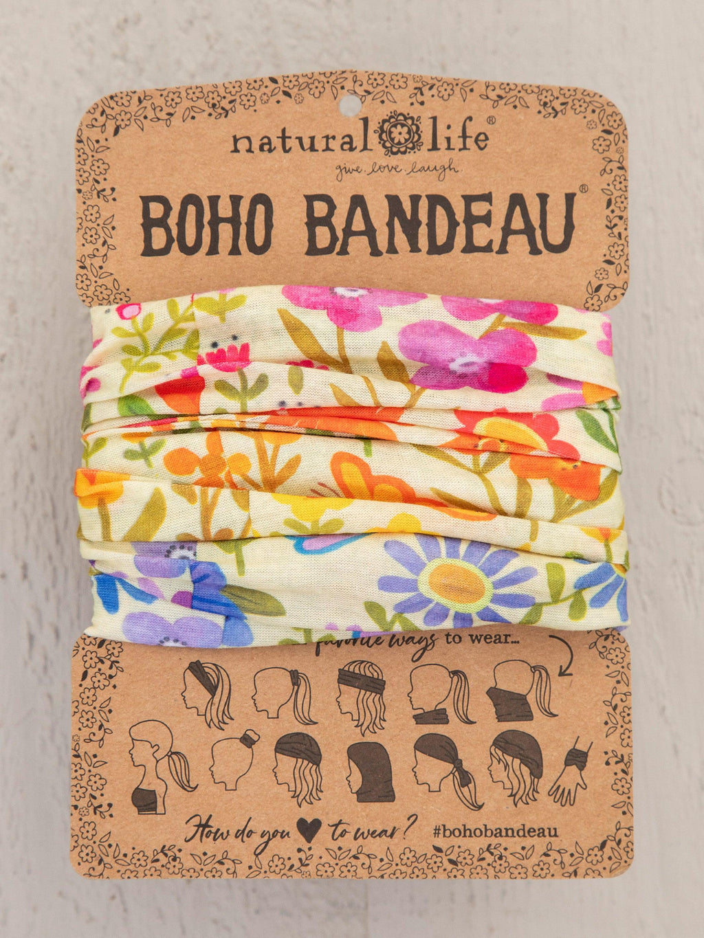 Boho Bandeau Rainbow Floral