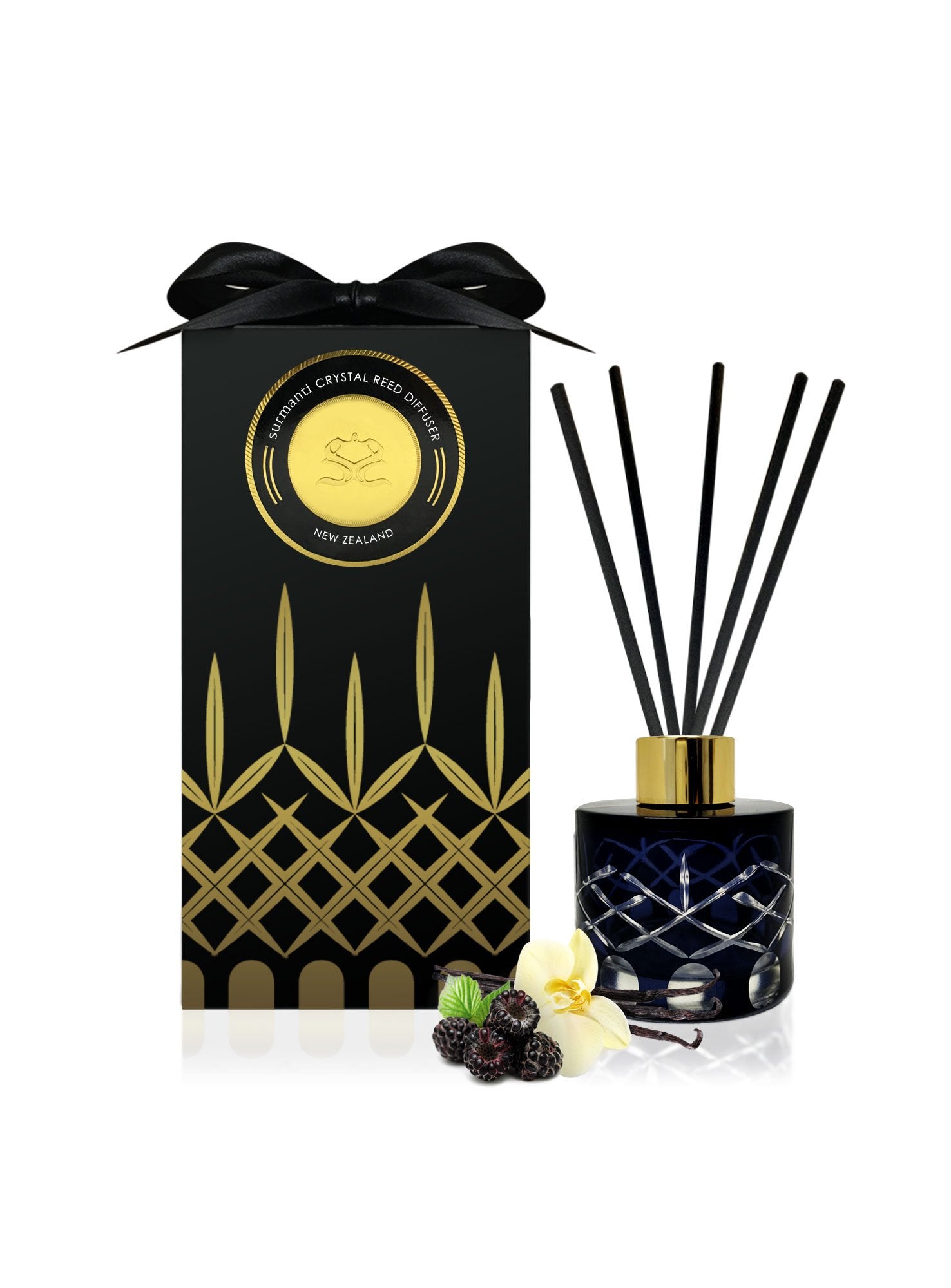 Black Raspberry & Vanilla Crystal Series Reed Diffuser