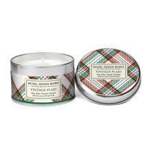 Load image into Gallery viewer, Vintage Plaid Travel Candle